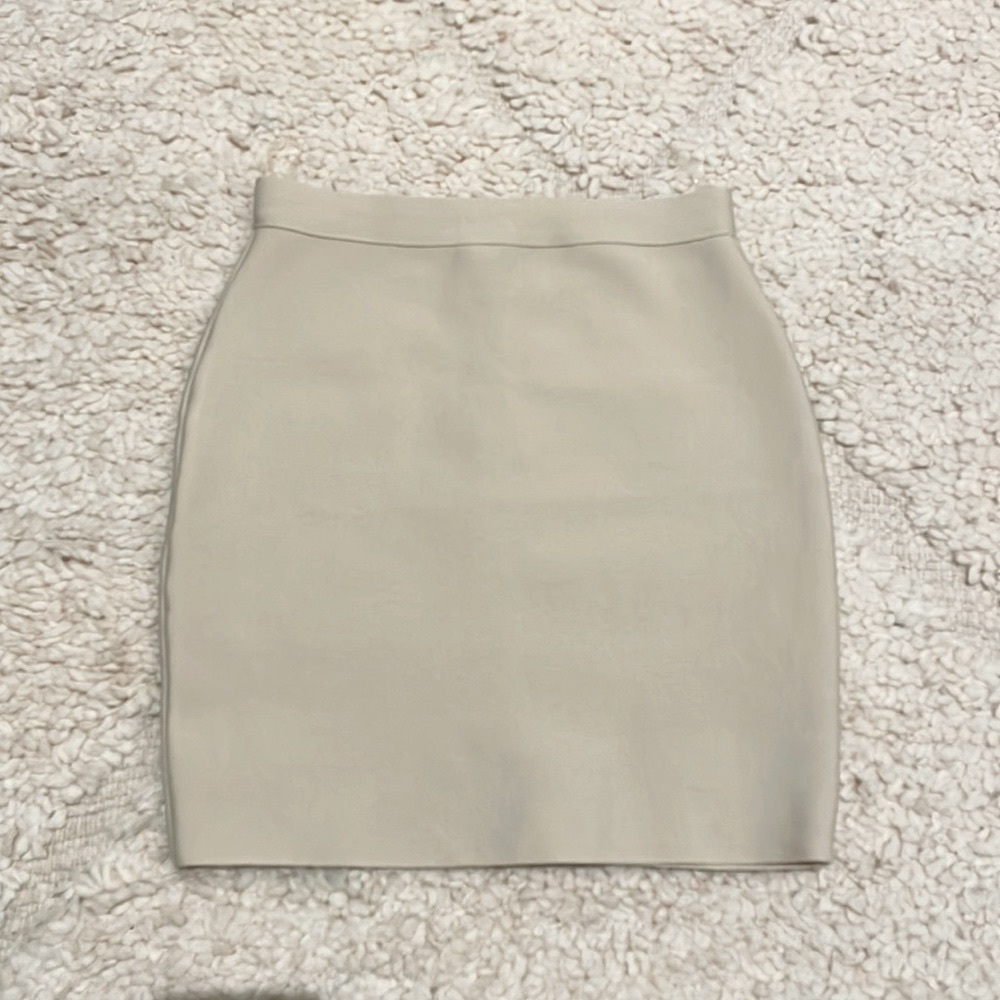 Coco & Yves Bandage Mini Skirt - Cream / Ivory